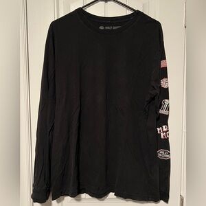 Harley-Davidson Men's Black Long Sleeve Tee